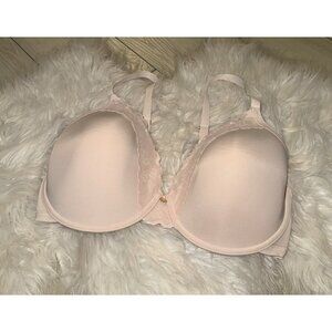 Natori Refined Contour Bra Lined Underwire Lace Womens 36DD Pink 7313219